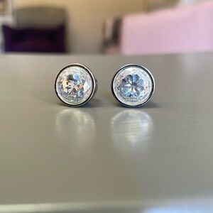 Michael Kors Silver Jewel Stud Earrings